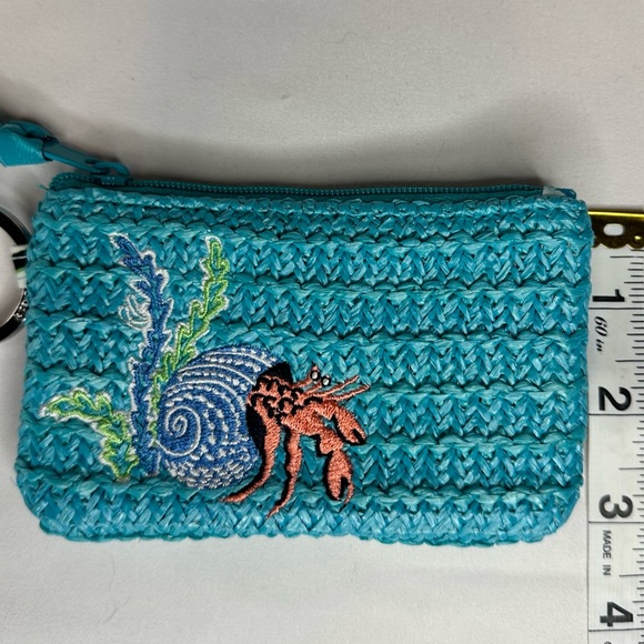 Vera Bradley Antilles Treasure Straw  Zip ID Case - NEW With Tags - Picture 3 of 5
